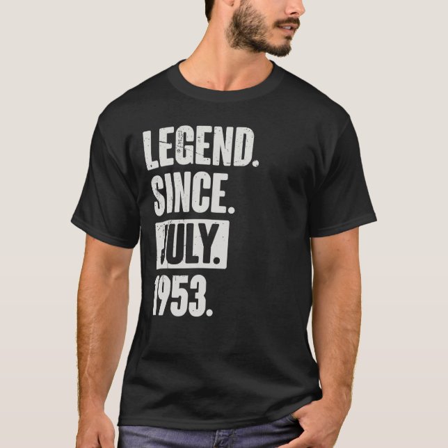 Förklaring sedan juli 1953: 69 år gammal 69:e föde t shirt (Framsida)