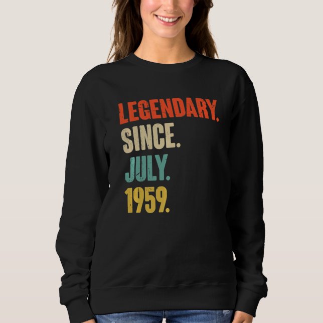 Förklaring sedan juli 1959 63 år gammal 63:e födse t shirt (Framsida)