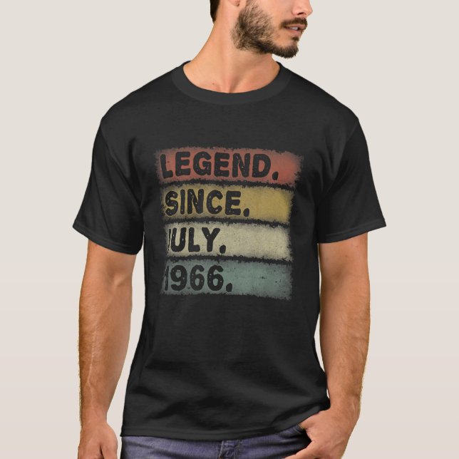 Förklaring sedan juli 1966 55 Födelsedagen Retro M T Shirt (Framsida)
