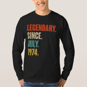 Förklaring sedan juli 1974 48 år gammal 48:e födel t shirt