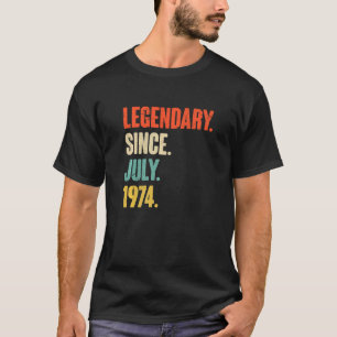 Förklaring sedan juli 1974 48 år gammal 48:e födel t shirt