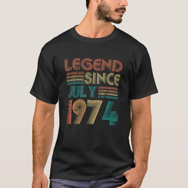 Förklaring sedan juli 1974 Gäller 47:e födelsedage T Shirt (Framsida)