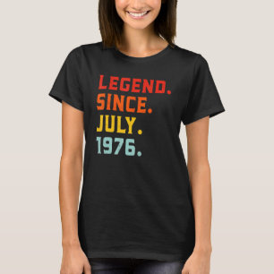 Förklaring sedan juli 1976 46:e födelsedagens Vint T Shirt