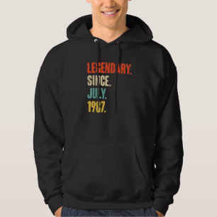 Förklaring sedan juli 1987 35 år gammal 35e hoodie