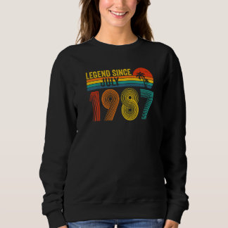 Förklaring sedan juli 1987 35e födelsedag 35 år t shirt