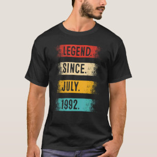 Förklaring sedan juli 1992 30 år gammal 30års föde t shirt
