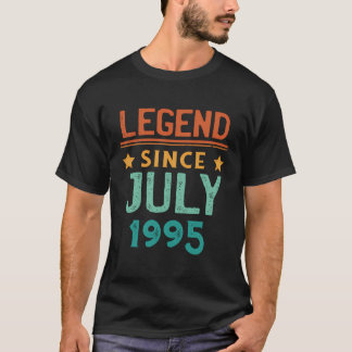 Förklaring sedan juli 1995 Retro 28:e födelsedagen T Shirt