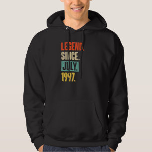 Förklaring sedan juli 1997 25 år gammal 25:e födel hoodie