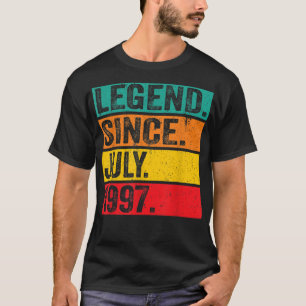 Förklaring sedan juli 1997 25:e födelsedagen 25 år t shirt