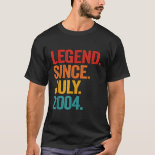Förklaring sedan juli 2004 18:e födelsedagspresent t shirt