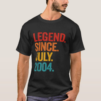 Förklaring sedan juli 2004 18:e födelsedagspresent t shirt