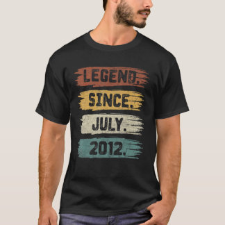 Förklaring sedan juli 2012 10 år gammal 10:e födel t shirt