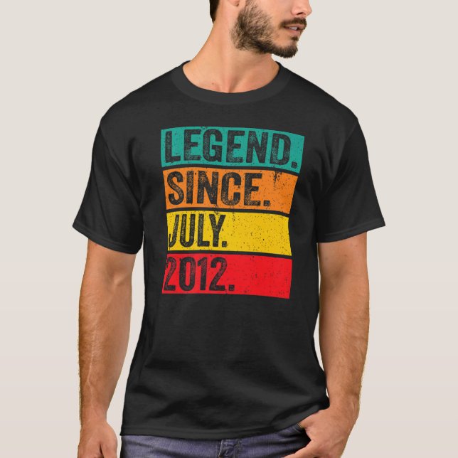 Förklaring sedan juli 2012 tionde födelsedagen 10  t shirt (Framsida)