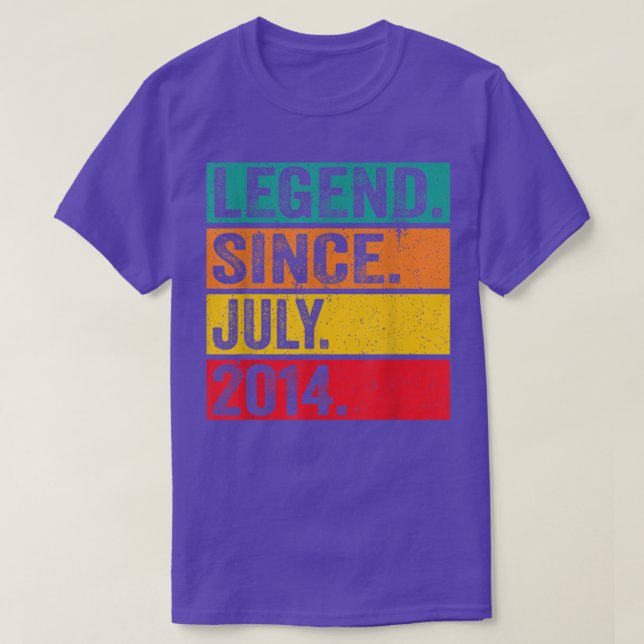 Förklaring sedan juli 2014 8th Birthday 8 Years Vi T Shirt (Design framsida)