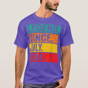 Förklaring sedan juli 2014 8th Birthday 8 Years Vi T Shirt