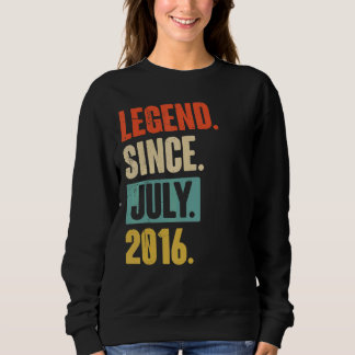 Förklaring sedan juli 2016 6 år gammal 6e-födelsed t shirt