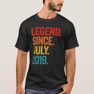 Förklaring sedan juli 2019 Tredje födelsedagen 3 å T Shirt