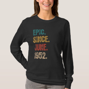 Förklaring sedan juni 1952 70 år gammal 70:e födel t shirt