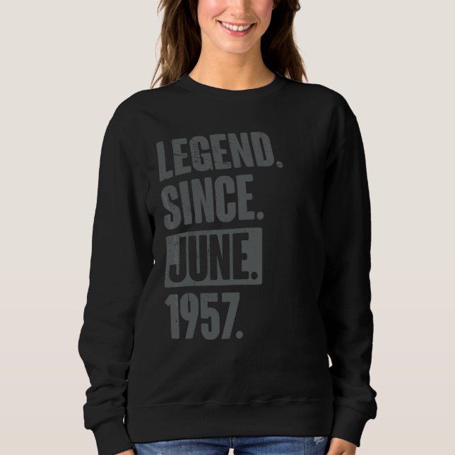 Förklaring sedan juni 1957 65 år gammal 65e födels t shirt (Framsida)