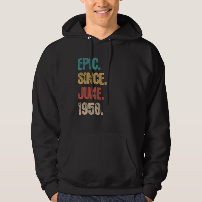 Förklaring sedan juni 1958 64 år gammal 64:e födel hoodie (Framsida)