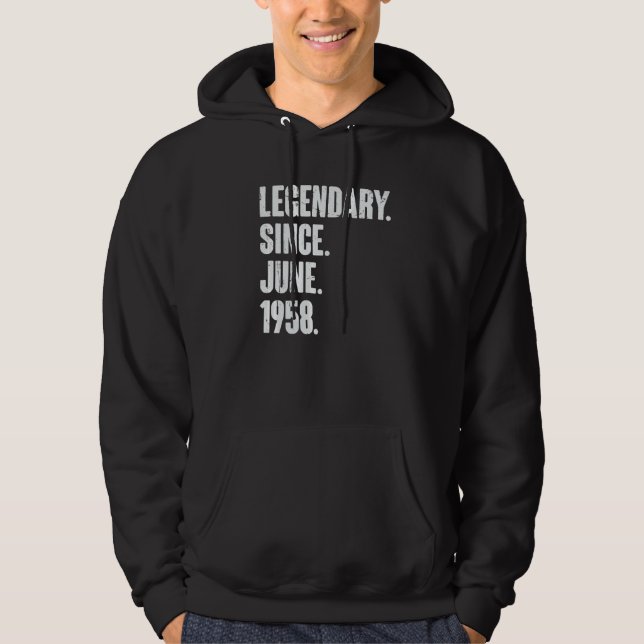Förklaring sedan juni 1958 64 år gammal 64:e födel hoodie (Framsida)