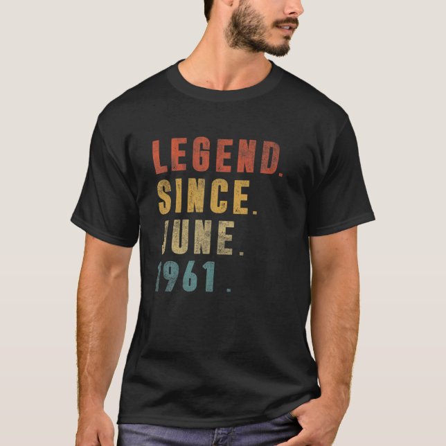 Förklaring sedan juni 1961 60:e födelsedagen i 60  t shirt (Framsida)