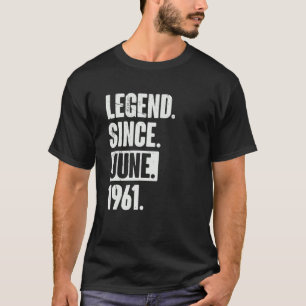 Förklaring sedan juni 1961 61 år gammal 61:a födel t shirt