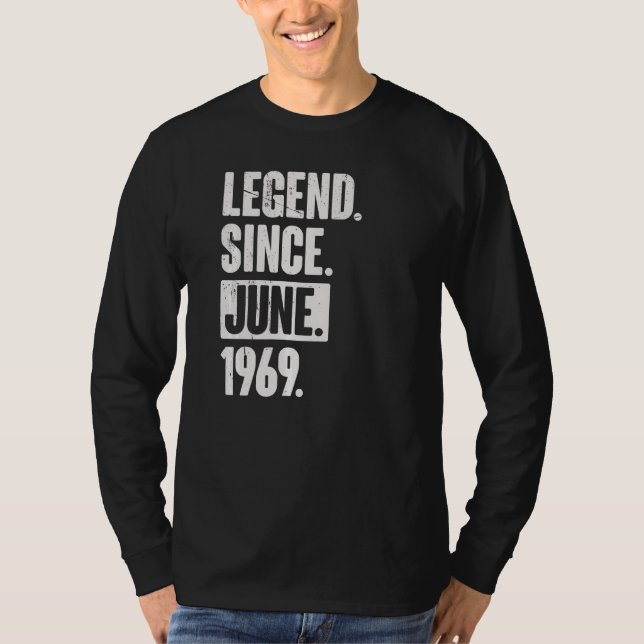 Förklaring sedan juni 1969 53 år gammal 53:e födel t shirt (Framsida)