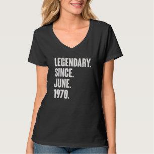 Förklaring sedan juni 1970 52 år gammal 52:a födse t shirt