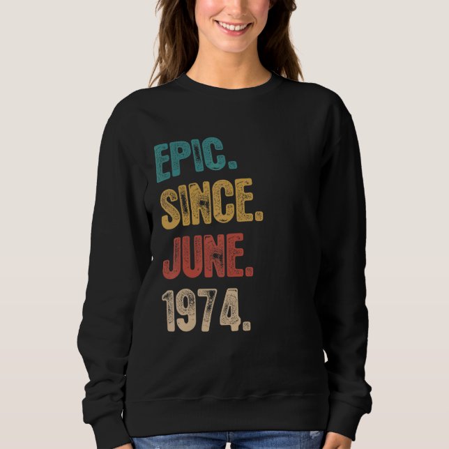 Förklaring sedan juni 1974 48 år gammal 48:e födel t shirt (Framsida)