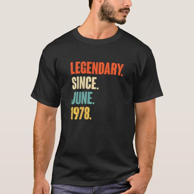 Förklaring sedan juni 1978 44 år gammal 44:e födel t shirt (Framsida)