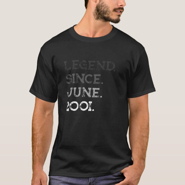 Förklaring sedan juni 2001 20-dagarsgåvor 20 år t shirt (Framsida)
