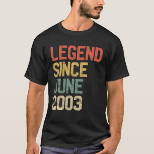 Förklaring sedan juni 2003 18:e födelsedagen 18 år t shirt