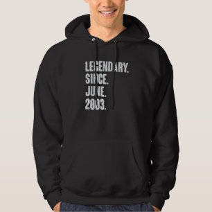 Förklaring sedan juni 2003 19 år gammal 19:e födse hoodie