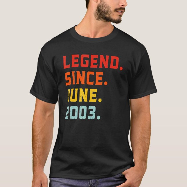 Förklaring sedan juni 2003 19:e födelsedagens Vint T Shirt (Framsida)