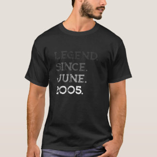 Förklaring sedan juni 2005 16:e födelsedag 16 år t shirt