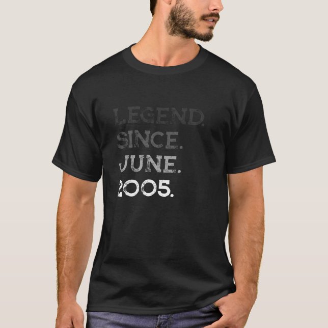 Förklaring sedan juni 2005 16:e födelsedag 16 år t shirt (Framsida)