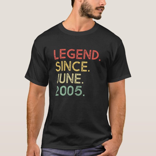 Förklaring sedan juni 2005 16:e födelsedag 16 år t shirt (Framsida)