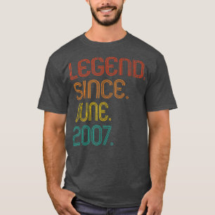 Förklaring sedan juni 2007 15:e födelsedagen 15 år t shirt