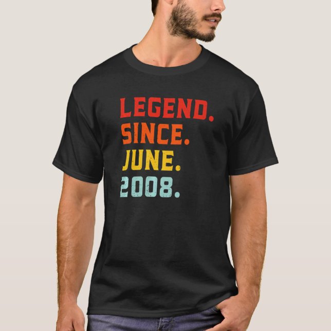 Förklaring sedan juni 2008 14:e födelsedagens Vint T Shirt (Framsida)