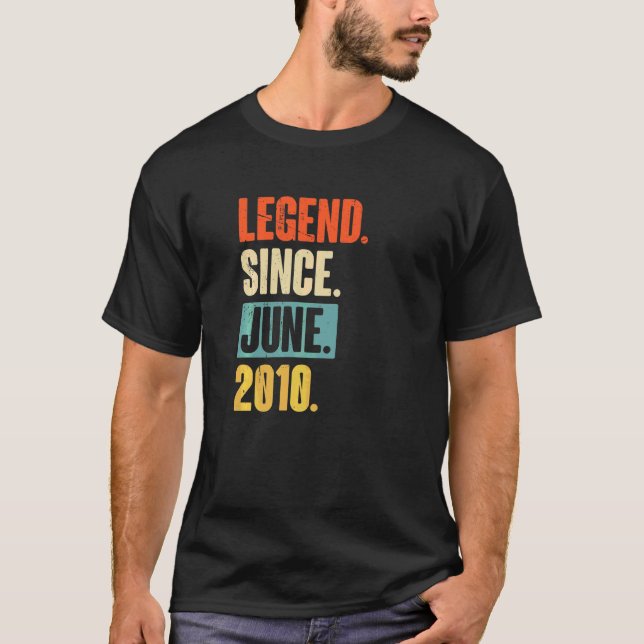 Förklaring sedan juni 2010 12 år gammal 12:e-födel t shirt (Framsida)
