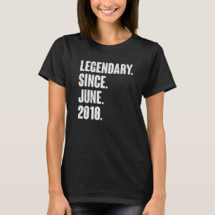 Förklaring sedan juni 2010 12-årig 12:e-födelsedag t shirt