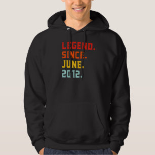 Förklaring sedan juni 2012 10:e födelsedagens Vint Hoodie