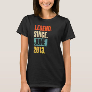 Förklaring sedan juni 2013 9 år gammal 9:e födelse t shirt