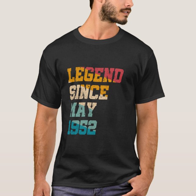 Förklaring sedan maj 1952 Funny 73 år gammal Retro T Shirt (Framsida)