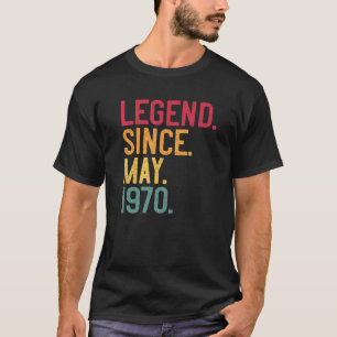 Förklaring sedan maj 1970 51Födelsedag 51 år gamma T Shirt