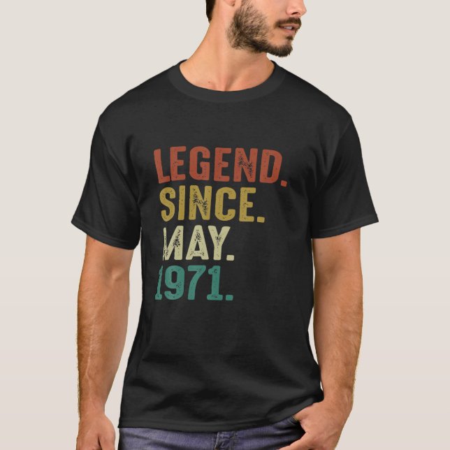 Förklaring sedan maj 1971 50:e födelsedag 50 år t shirt (Framsida)