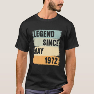Förklaring sedan maj 1972 50 år 50S 50. Födelsedag T Shirt