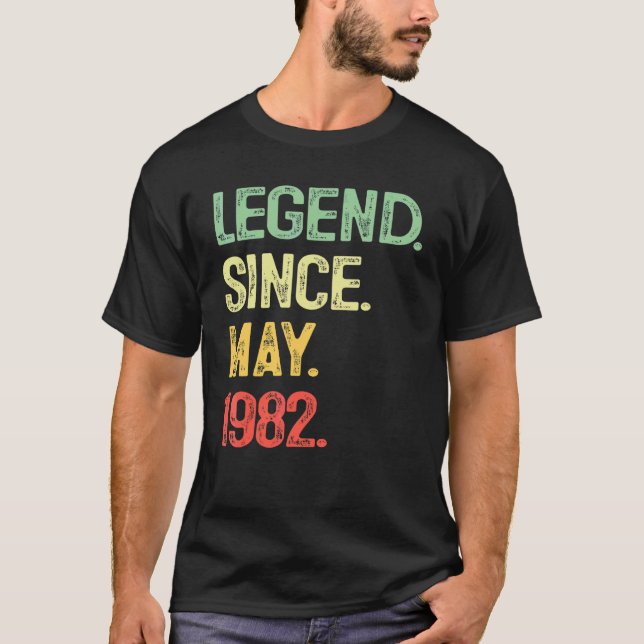 Förklaring sedan maj 1982 40:e födelsedagen 40 år  t shirt (Framsida)