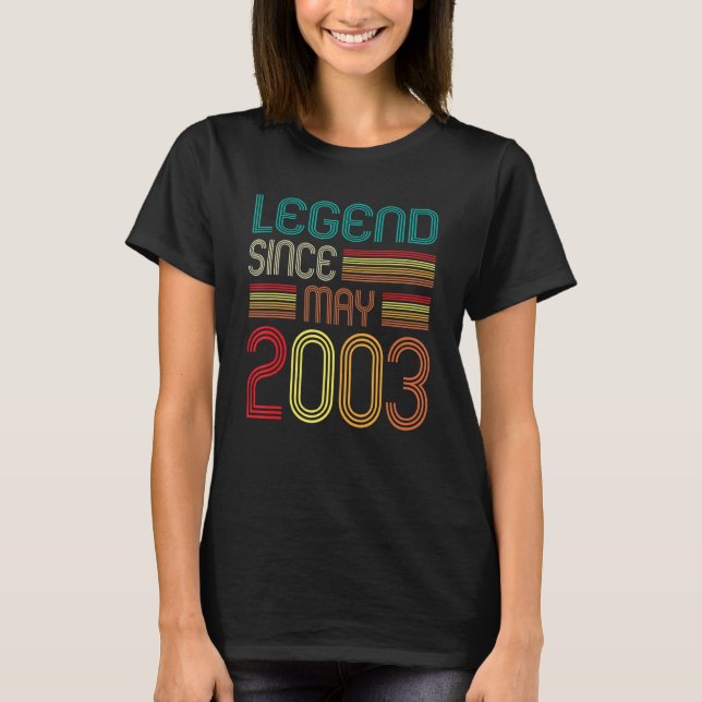 Förklaring sedan maj 2003 19:e födelsedagen 19 år  t shirt (Framsida)